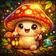 Vibrant cartoon cat avatar with colorful geometric patterns and friendly expression
