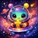 A vibrant mystical creature with swirling colors and abstract patterns, ideal for a unique profile picture.